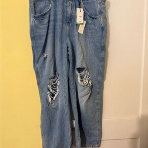 NYT Forever 21 Light Blue Distressed Boyfriend Jeans